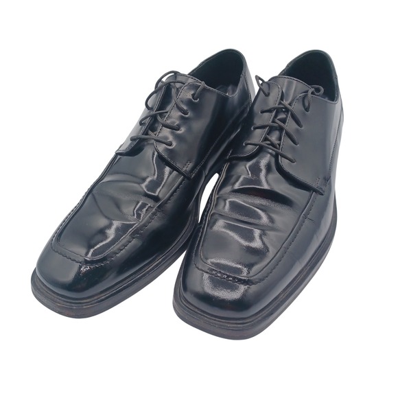 Cole Haan Waterproof Oxford Mens‎ 9.5 Black Good Square Toe Leather C02898 main image 7